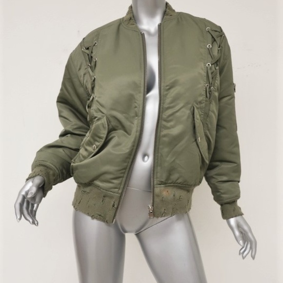 IRO Jackets & Blazers - IRO.JEANS Bomber Jacket Attila Lace-Up